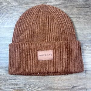 Possibilite Brown Knit Beanie